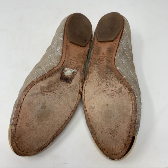 Tory Burch Quilted Cap Toe Ballet Flats Size 7 - Picture 8 of 8